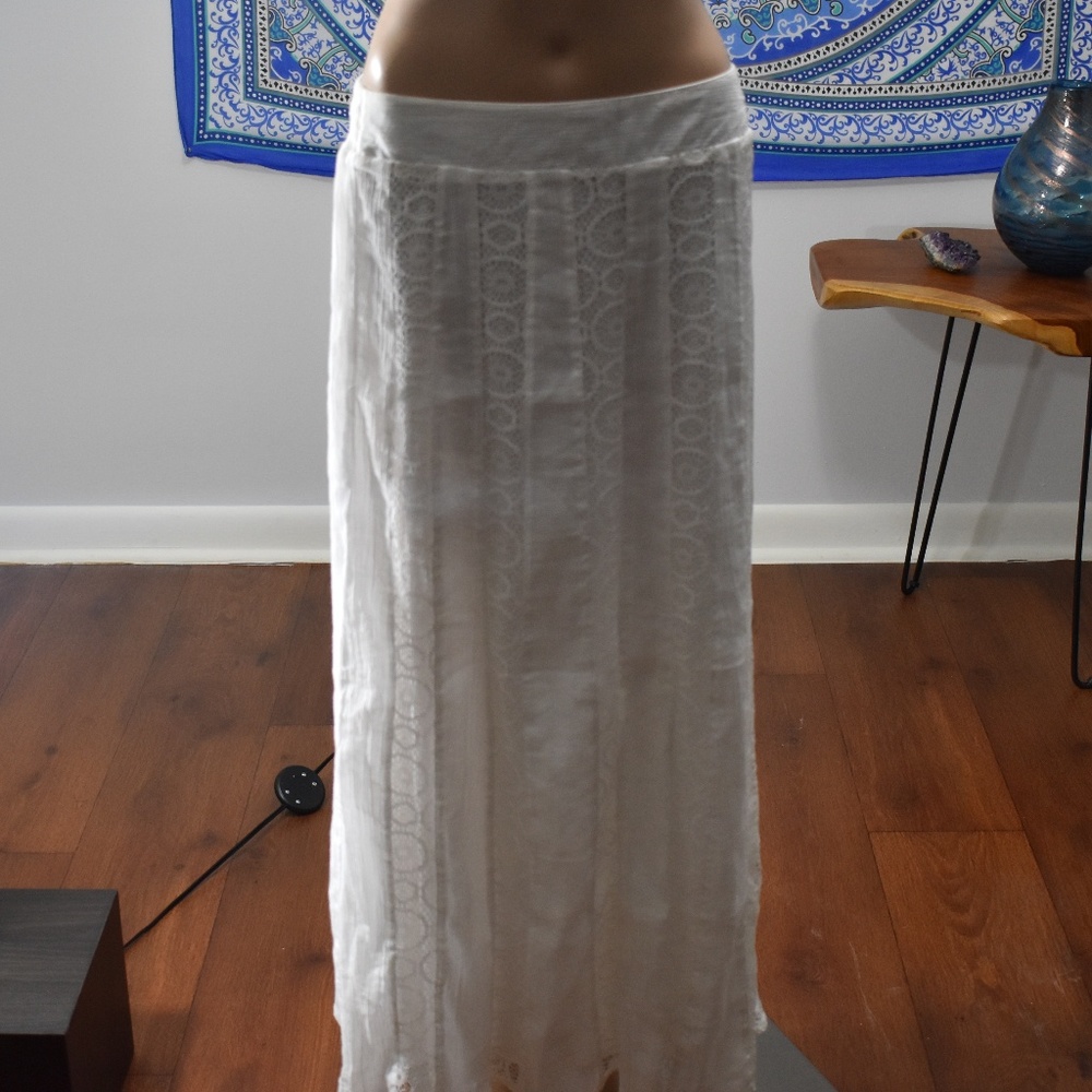 St john's bay lace maxi skirt